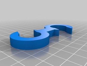 simple s hook organization customized 3d print model - Mito3D