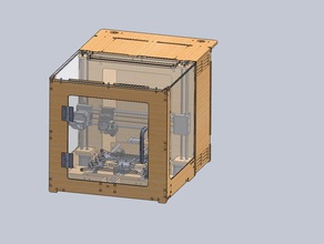 neu gestaltet prusa i3 3d-Drucker Die auto bed leveling Kabel-management geschlossene Kammer bauen 3d print model - Mito3D