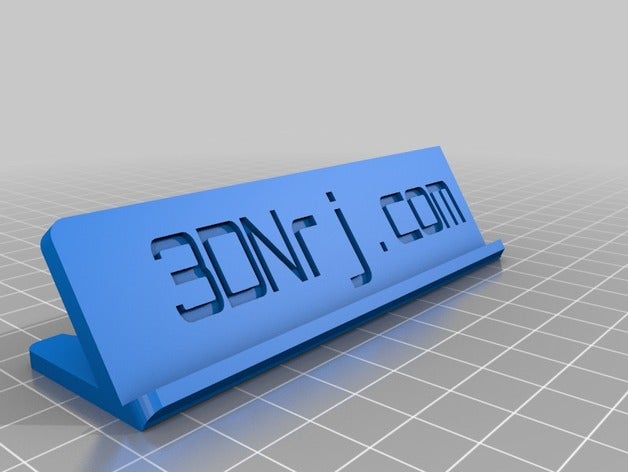 3dnrjcom piastrelle di supporto giochi 3dnrj 3D print model - Mito3D