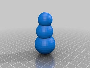 bonhomme de neige 3d print model - Mito3D