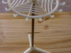 Halskette Ständer spider-web-top Schmuck 3d print model - Mito3D