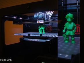 link di oot sculture verde ocarina del tempo la leggenda zelda 3d print model - Mito3D