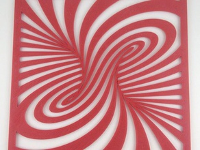 twirl Arte en 2d art la espiral 3d print model - Mito3D