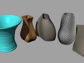 vasos decoração 3d print model - Mito3D