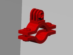 gopro mount La stampa 3d manubrio attacco id3d design innovativo moto 3d print model - Mito3D