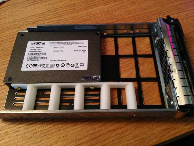 25 35 inç sabit disk sürücü adaptörü Max bilgisayar dirsek hot-swap server ssd 3D print model - Mito3D