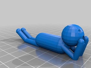 lying down person toy game accessories 3d print model - Mito3D