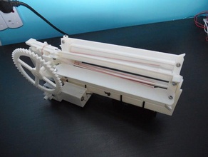 electric drive add-on gatling rubber band gun toy & game accessories freecad 3d print model - Mito3D