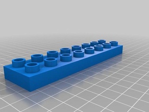 duplo 8x2 1-2 jouets de construction personnalisé 3d print model - Mito3D