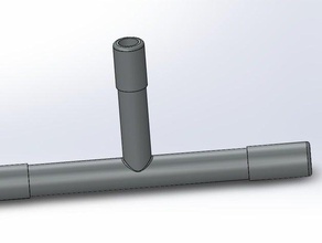 3 port vacuum hose coupler automotive joint 3d print model - Mito3D
