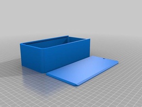 la mia su misura intorno coperchio della scatola di dimensioni doppie i contenitori 3d print model - Mito3D
