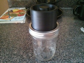 canning jar airlock lid kitchen & dining fermentation mason 3d print model - Mito3D