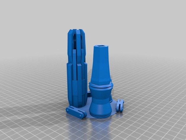 11 doktor sonik tornavida ek birlikte olduğunu sahne scifi bilim kurgu prop 3D print model - Mito3D