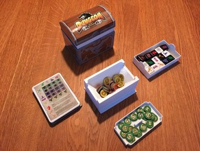 dungeon roll Würfel-Spiel-box-Einlagen Spiele Brett-Spiel Würfel-Spiel 3d print model - Mito3D