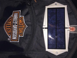 solar backpack diy free energy green power panel 3d print model - Mito3D