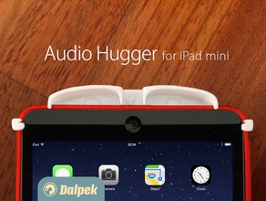 audio-hugger ipad mini Handy apple audio Deflektor das retina sound sound-Verstärker deflector sound-Qualität 3d print model - Mito3D