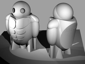 ahbot - robot modèle de robots actionfigure adorabot bot oeuf les figures design original pokemon le support inclus tourning tête la tortue turtlebot 3d print model - Mito3D