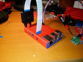 raspberry pi b+ 2 3 4+ durumda cam kesikleri kontrol isteğe bağlı bir kamera monte edin bilgisayar b esas alındığı 3d print model - Mito3D