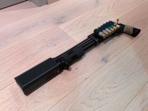 airsoft m870 breacher traceur le bricolage fusil de chasse 3d print model - Mito3D