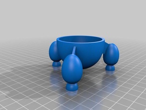 mars rocket egg cup kitchen & dining eggs 3d print model - Mito3D