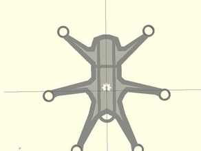 micro spider hex multirotor konfigurierbare scad r c Fahrzeuge hexacopter mini openscad rc 3d print model - Mito3D