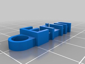 customized message keychain erin organization 3d print model - Mito3D