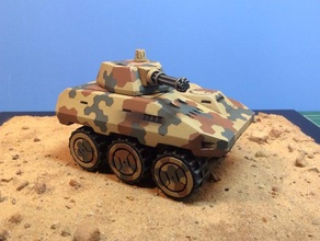 unamvp mkiii archivos separados chinchilla 6x6 afv juegos y juguetes amvp coche blindado modelo de juguete mecánico a escala tanque el 3d print model - Mito3D