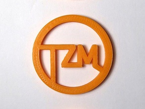 tzm zeitgeist Bewegung-logo als Schlüsselanhänger 3d print model - Mito3D