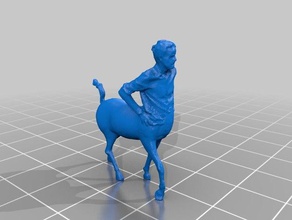 brentaur sculptures art centaure de la dynastie des han cheval bêtes mythiques remix sculpture 3d print model - Mito3D