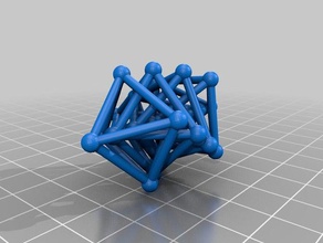 intersecting octahedra math art 3d print model - Mito3D