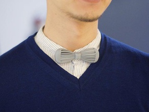 twist bow tie accessories bowtie design fashion twisted useful 3d print model - Mito3D