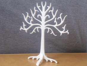 branco árvore de gondor senhor do anéis adereços 3d print model - Mito3D