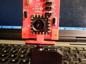 servo mount radio shack camera board vertical mod electronics 3d print model - Mito3D