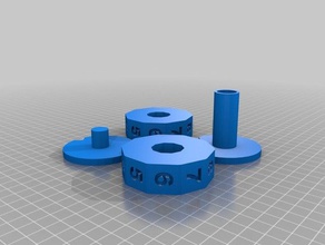 il contatore di vita La stampa 3d filatura 3d print model - Mito3D