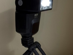 hot-shoe-flash-Stativ-Halterung andere Kamera mount Fotografie 3d print model - Mito3D