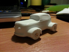 debian-Auto Fahrzeuge hot-rod - Spielzeug Räder 3d print model - Mito3D