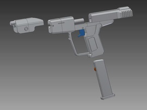 halo blaster v2 props gun pistol 3d print model - Mito3D
