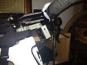 gopro soporte para bicicleta de la cámara bicicletas personalizado openscad 3d print model - Mito3D