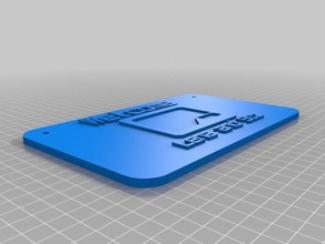 segno di benvenuto segni e loghi su misura 3d print model - Mito3D