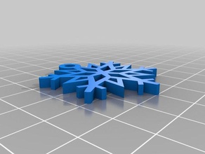 my customized cut snowflake dfl 3d print model - Mito3D