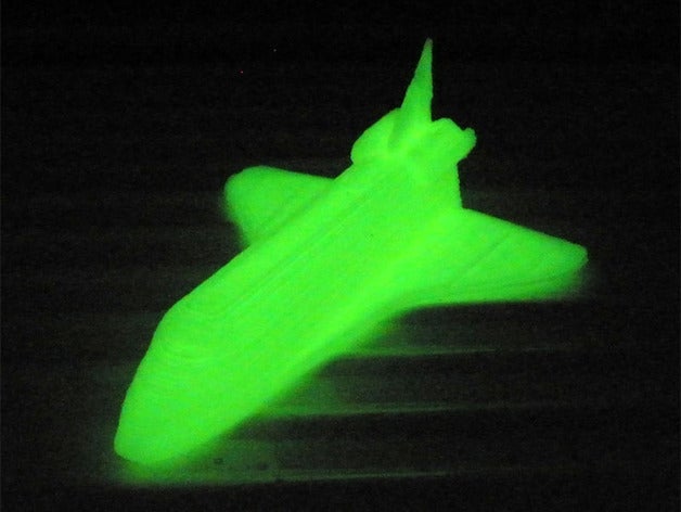 printable glowing dark space shuttle other 3d art experiment model nasa pla sketchup month spaceship 3D print model - Mito3D