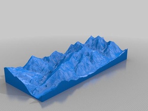arapahoe basin ski resort colorado la topografía 3d print model - Mito3D
