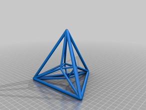 16-Zelle crosspolytope Mathe-Kunst 4d cross-polyTOP - polyTOP 3d print model - Mito3D
