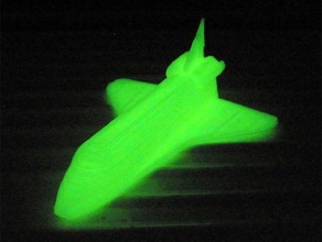 karanlık uzay mekiği parlayan yazdırılabilir diğer 3d sanat deney model nasa pla taslak ay gemisi 3d print model - Mito3D