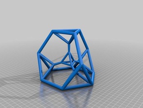 kesilmiş simplex matematik 4d polytope kesildi 3d print model - Mito3D