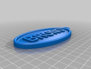 key-chain oval toy & game accessories key chain 3d print model - Mito3D