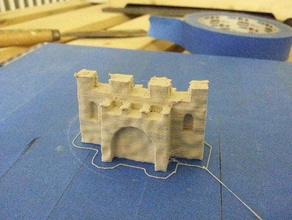 château de sable bâtiments et structures jouet plage la forteresse 3d print model - Mito3D