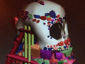 skull jaw decoration ornament decor sk001 3d print model - Mito3D