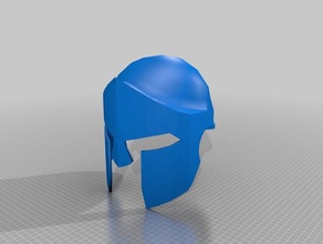 low poly spartan helmet accessories 3d print model - Mito3D