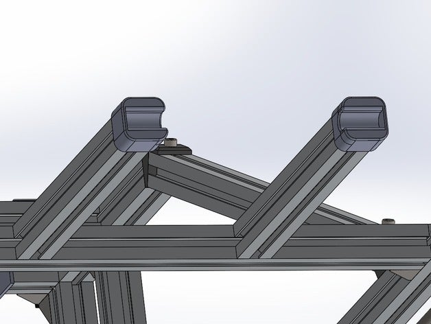 portabobine 2020 di alluminio dell'estrusione roxanne aggiornamento Stampante 3d parti Il estrusione 20x20 in profilo titolare spool porta bobina 3D print model - Mito3D